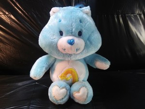 blue care bear with shooting star