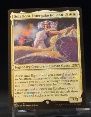 MTG Magic UNF Unfinity Galaxy Foil Solaflora, Intergalactic Icon