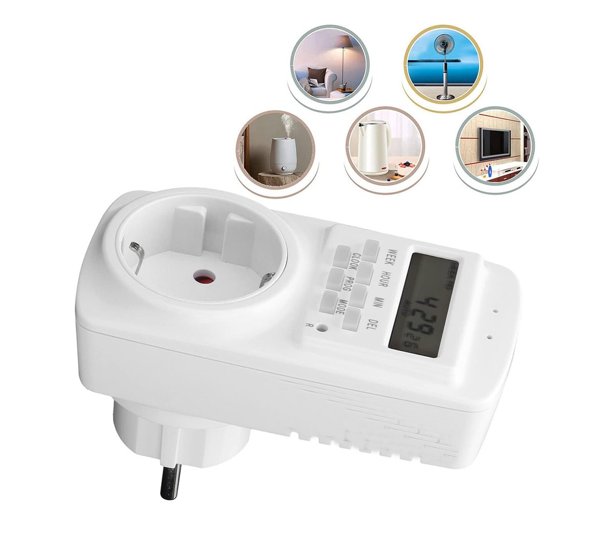 Temporizzatore Presa Esterno ORNO Con Sensore Crepuscolare - Timer 16A IP44 Per Esterni - Foto 6