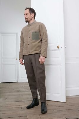 CHRISTOPHE LEMAIRE One-pleated Pants Black Washed Cotton Virgin