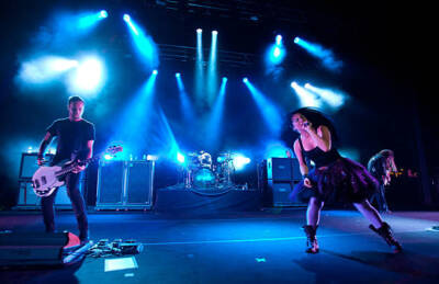 Amy Lee of Evanescence at the Carnival of Madness tour 2012 at DTE- Old Photo 5