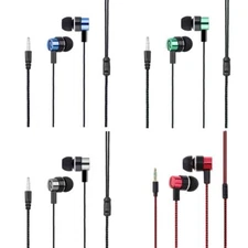 CCeCCe 4 Pack Wired Earbuds 3.5MM 3 Pole Stereo Earphone in-Ear Headphone Wit...