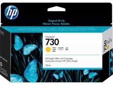 Genuine HP 730 130-ml Yellow DesignJet Ink Cartridge - P2V64A 07/2024