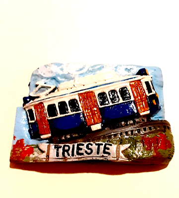 Magnete Calamita Frigo Trieste - Resina Dipinta A Mano, Paesaggio - Foto 3