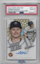 JARRED KELENIC 2022 PRISTINE FRESH FACES GOLD REFRACTOR AUTO /50 PSA 10 POP 1/1