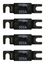 4 Pack ANL Blade Waffer Fuses 300 Amp Install Bay ANL-300 Car Boat Truck Bike