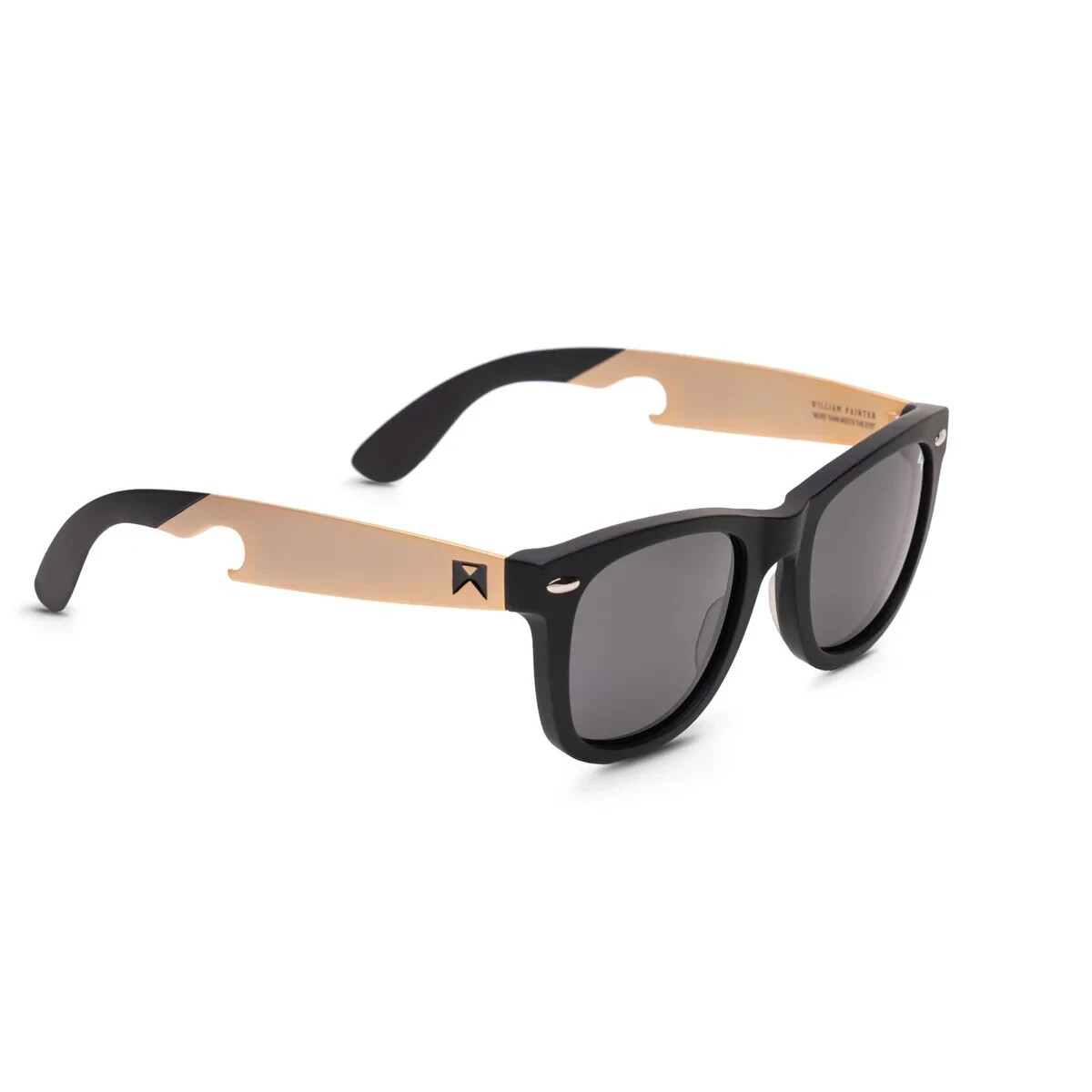 William Painter The Gold Hook Titanium Sunglasses Champagne NIB