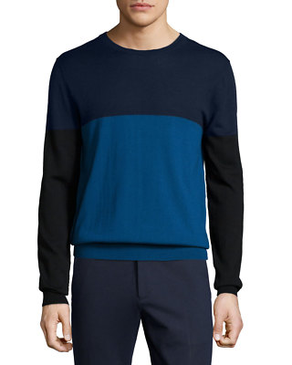 NEW ATM ANTHONY THOMAS MELILLO CREW NECK MERINO WOOL PULLOVER SWEATER XL $258