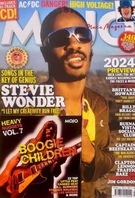 MOJO #363 Stevie Wonder (MAGAZINE,CD) February 2024 [NEW]