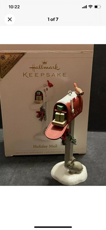 Hallmark Keepsake Holiday Mail 2006 Christmas Red Mailbox Ornament