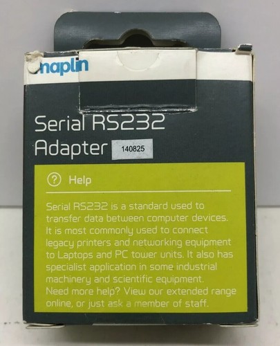 RS232 SERIAL ADAPTOR 9 PIN MALE-25 PIN MALE - BRAND NEW IN BOX (001) - Picture 6 of 7