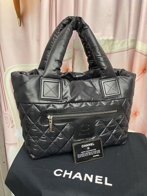 Chanel Coco Cocoon Reversible Quilted Nylon Small Tote Bag