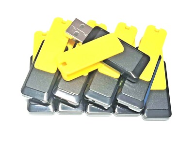  GROSSER RESTPOSTEN 10 x 16GB drehbar USB schwarz gelb Blitzlaufwerk Daumenstift Stick Schlüssel 