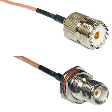 RG316 SO239 UHF Female to TNC FEMALE BULKHEAD RF Cable Rapid-SHIP LOT