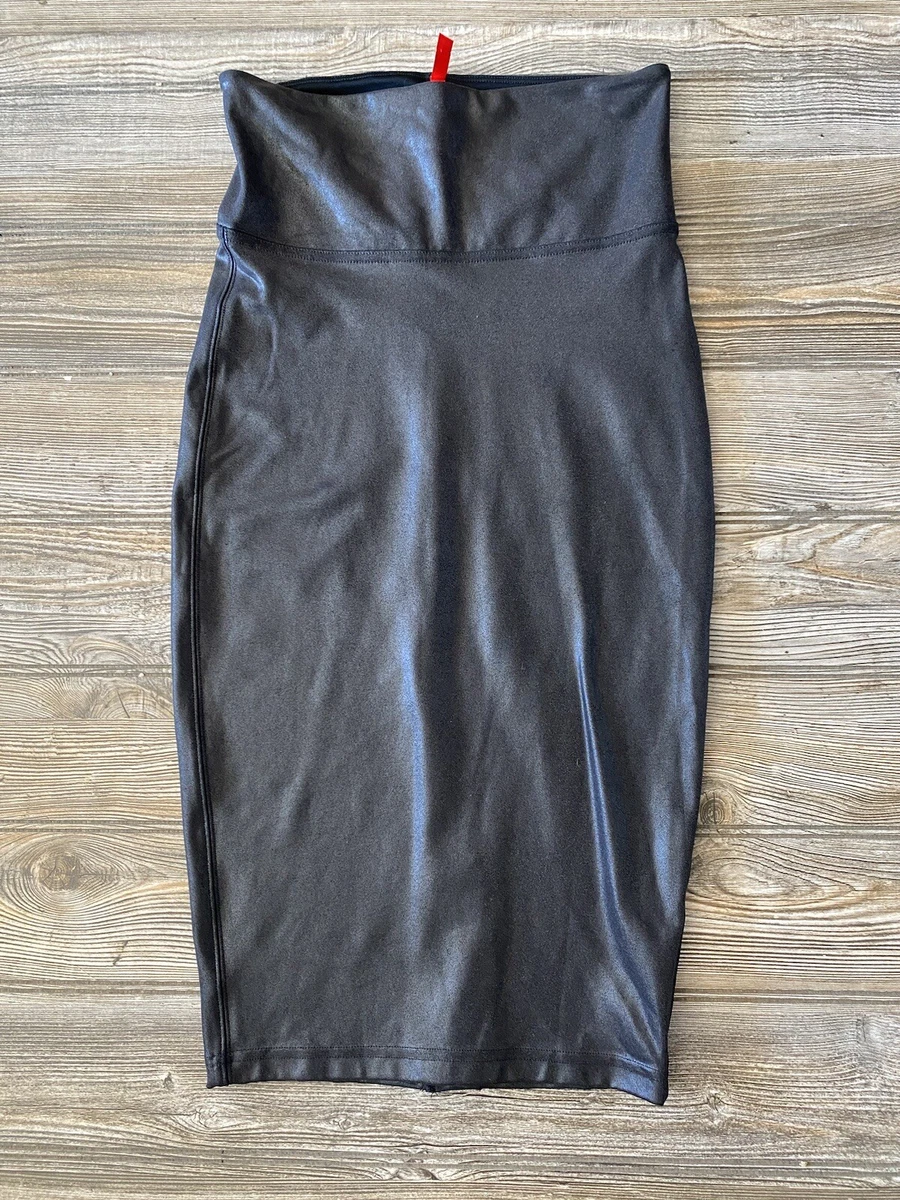 Spanx Sample Faux Leather Pencil Skirt