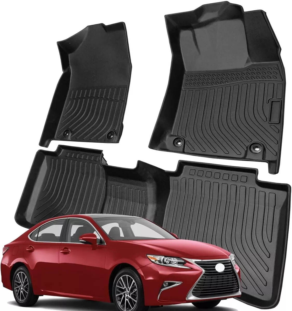 3D All Weather TPE Floor Mats Fit 2013 2014 2015 2016 2017 2018 Lexus ES350