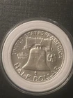 1963 Franklin Half Dollar 90% Silver BU UNC Nice Luster in Caps