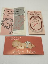 Lot VTG 60/70 s Baby Pamphlets. Skin Care/ Stains/ Baby Names 1961 Pet Milk Co