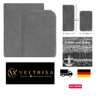 Badematte 2Er Set Dunkelgrau Rutschfest Weich Mikrofaser 40X60Cm 50X80Cm