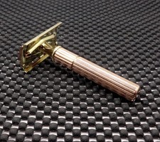 Vintage 1940's Gillette Fat Handle Tech DE Safety Razor Clean!