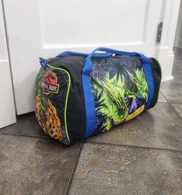 Vintage 1992 Jurassic Park Kids Amblin Full Zip Graphic Duffel Travel Gym Bag