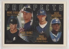 1996 Topps Prospects Mike Figga Raul Ibanez Paul Konerko Julio Mosquera #432 4mt