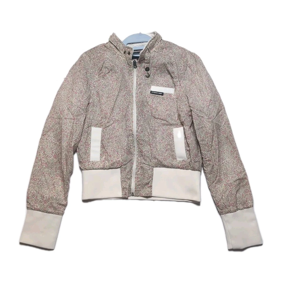 Chaqueta Blanca Solo Miembros L Borde Floral Ligera Retro Primavera Ropa de Calle Rara Foto 2 de 4