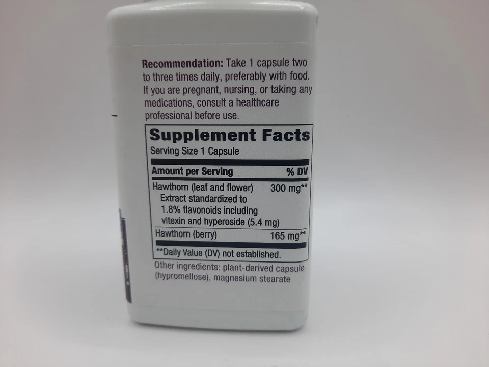 Extracto Premium de Espino Nature's Way 90 Cápsulas Veganas Apoya el Corazón EXP 03/2026 Foto 3 de 4