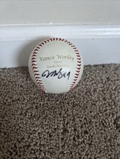 Vance Worley Phillies 2012 Harrahs Casino Signed Baseball MLB Authentic Autograp