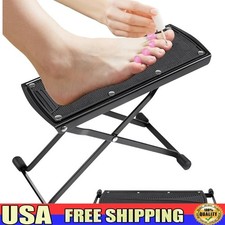 Adjustable Pedicure Foot Rest Stool Non-Slip Foldable Ergonomic Home Spa New