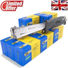 Professional Hammer Tacker with 60,000 Type 140 Staples - Lightweight Design
