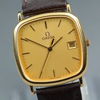 Montre Homme Vintage [EXC+5] Omega De Ville 196.0317 Gold Square 30mm Qz JP #252