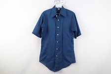 Vtg 60s 70s Streetwear Mens 14.5 Faded Dagger Collar Short Sleeve Button Shirt