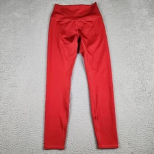 Alo Yoga Leggings Womens Small Red Athleisure Workout Active Casual