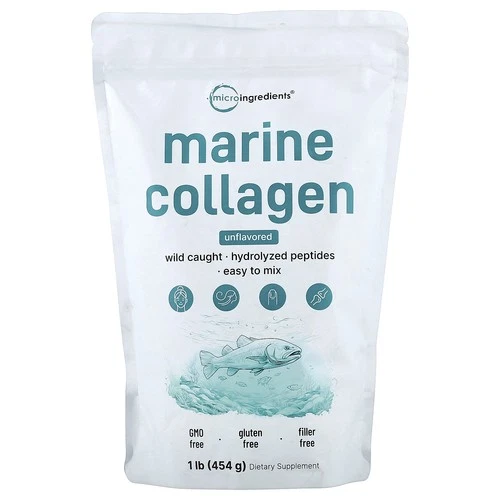 Marine Collagen, Unflavored, 1 lb 454 g