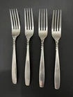 Lunt Sterling Silver STARFIRE Dinner Forks (4),  224 Grams Sterling Silver