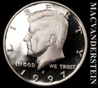 1997-S Silver Kennedy Half Dollar - Choice Gem Proof  Lustrous  #L2787