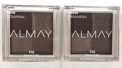 LOT OF 2 NEW ALMAY Shadow QUAD Eyeshadow palette-110 CAUSE A STIR