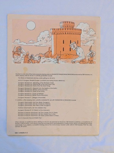 TSR Games - #9026 Advanced Dungeons & Dragons - Dungeon Module T1 (1979)_ - Picture 2 of 5