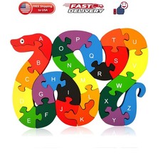 Wooden Alphabet Numbers Puzzle