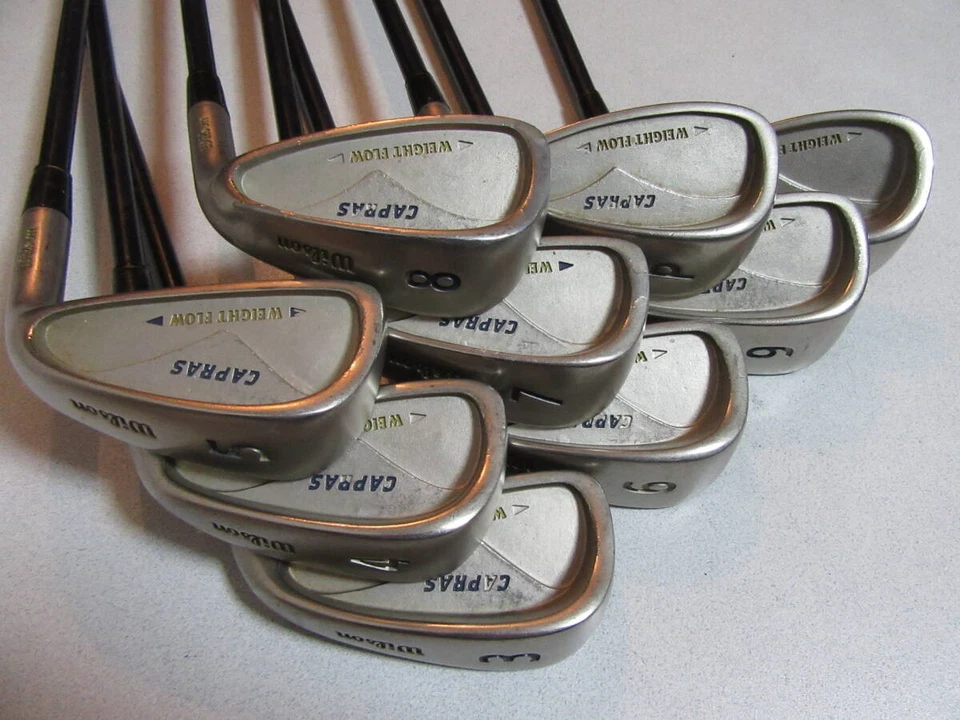 Wilson Right Handed Iron Set CAPRAS 3-9,P,S Graphite Shaft Flex R - Image 3 of 4