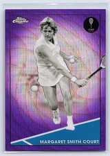 2021 Topps Chrome #80 Margaret Smith Court Purple Wave #/199
