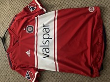 Chicago Fire MLS Jersey Home With MLS Sleeve Patches Red