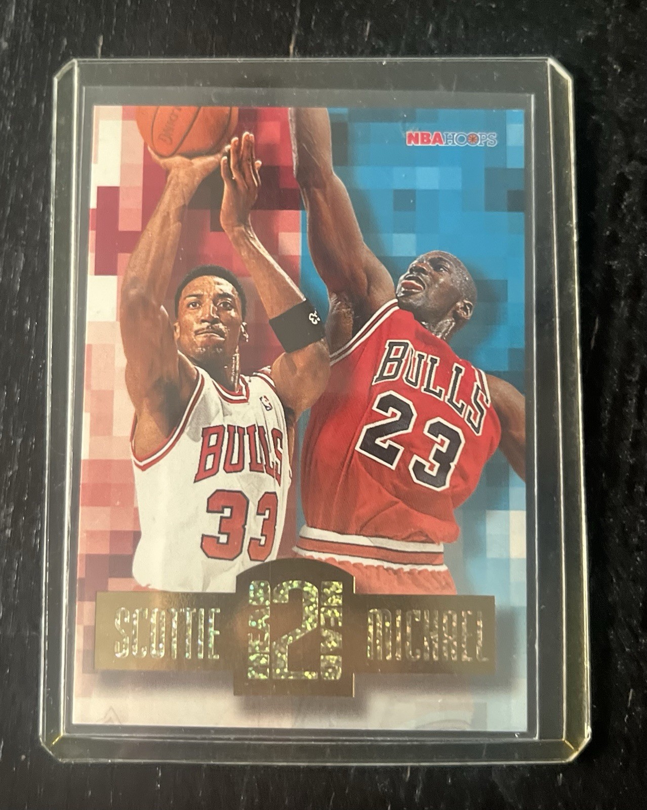 MICHAEL JORDAN SCOTTIE PIPPEN CHICAGO BULLS 1996-97 NBA HOOPS HEAD TO HEAD #HH2