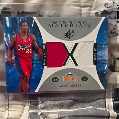 Upper Deck 2003-04 SPx Winning Materials Mem Andre Miller Clippers/Nuggets #WM23