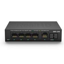 5 Port 2.5Gb Ethernet Switch Unmanaged Network Switch Ethernet Splitter 5 x...