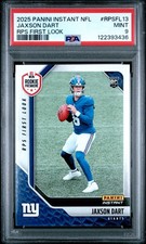 2025 PANINI INSTANT NFL RPS FIRST LOOK #RPSFL13 JAXSON DART ROOKIE RC PSA 9
