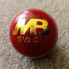 Męska piłka do krykieta MB 5 1/2 uncji skórzana piłka ręcznie szyta