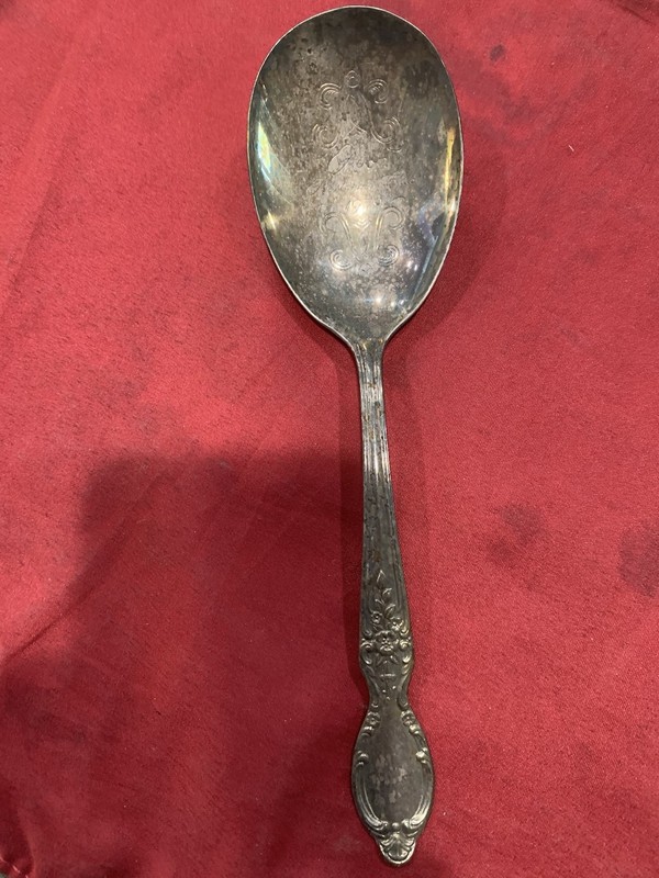 1979 Avon Presidents Club Silver Plated Serving Spoon C International Vintage