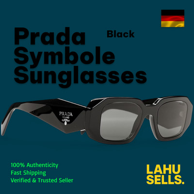 Prada Symbole Sunglasses Black SPR17W_E1AB_F05S0_C_049 | Luxus Unisex Neu OVP